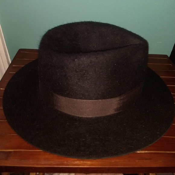Custom 100% Beaver Western Weight Shag Fedora from Falcon Park Hattery, 609 mm - Picture 3 of 7